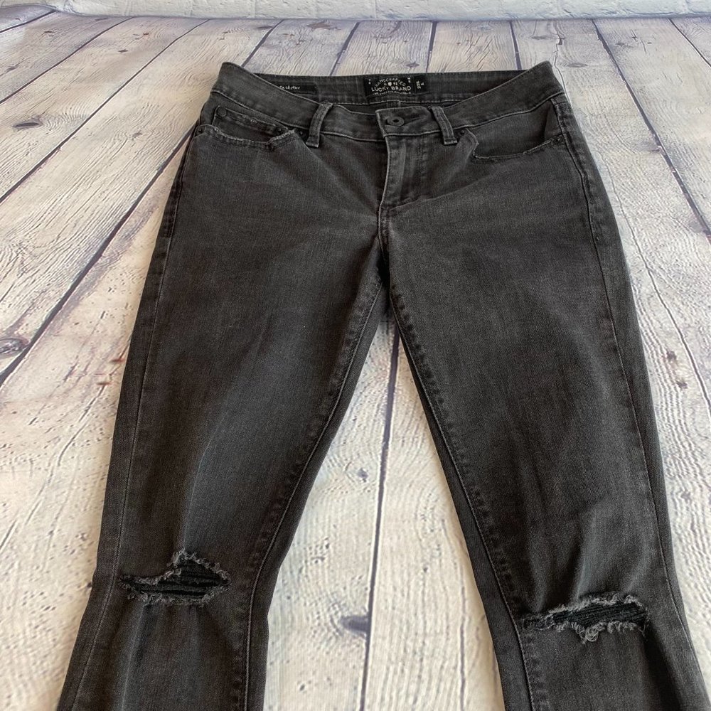 Lucky Brand Lolita Skinny Ripped Jeans - Picture 3 of 7